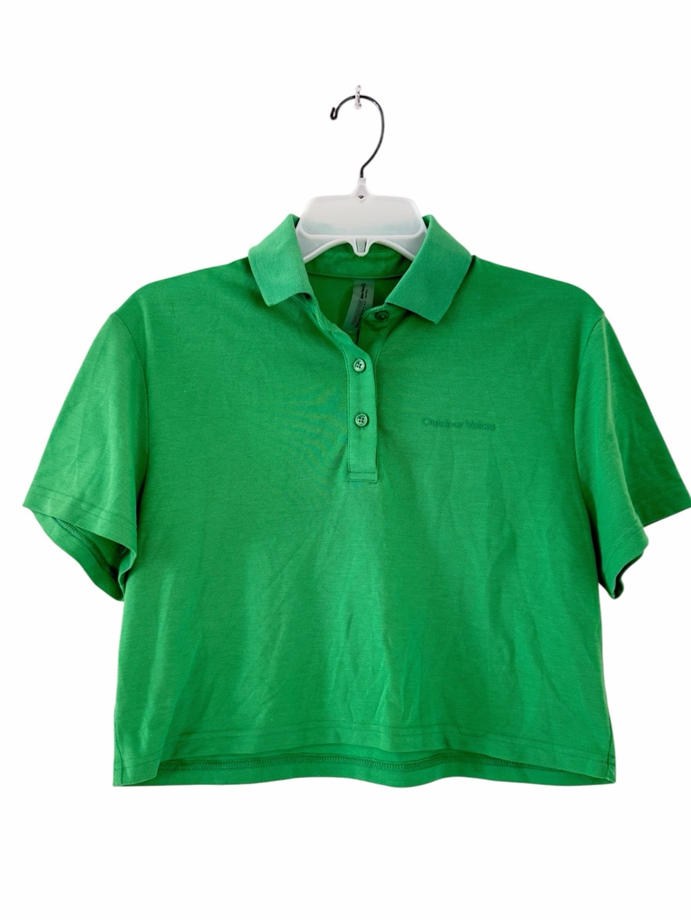 Outdoor Voices Birdie Cropped Polo Top Size Small